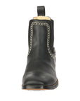 El General Men's Leather Ankle Boots in Black