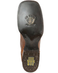 Jar Boots Men's Leather Cowboy Boots - Made in Mexico - Cognac Brown 45476