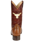 Jar Boots Men's Leather Cowboy Boots - Made in Mexico - Cognac Brown 45476