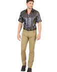 Centenario Slim Fit Denim Pants in Khaki