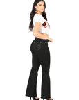 Centenario Women's Bootcut Denim Jeans in Black