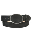 El General Men's Western Nubuck Belt in Black