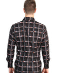 El General Men's Long Sleeve Western Shirt in Black