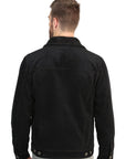 El General Men's Black Corduroy Sherpa-Lined Jacket