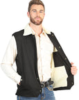 El General Men's Vest in Black