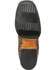 El General Men's Rodeo Boot — Imitation Bull Neck in Sand