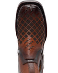 El General Men's Leather Ankle Boot with Zipper - Made in Mexico - Brown 45675