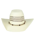 El General Men's 20X Palm Straw Western Hat — Mauney Crown in Tan
