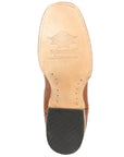 El General Men’s Leather Cowboy Boots - Made in Mexico - Embossed Elephant Print - Cognac 45769