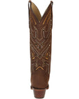 Women's Embroidered Western Nubuck Boots in Brown
