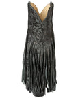 Women's Fringe Western Boots in Black