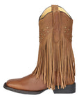 El General Women’s Fringe Western Boots - Honey 45799
