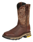 El General Men's Leather Work Boots - Made In Mexico - Vistone Bomber Brown 45805