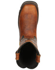 El General Men's Leather Work Boots - Made In Mexico - Redwood Brown 45806