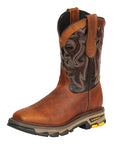 El General Men's Leather Work Boots - Made In Mexico - Redwood Brown 45806