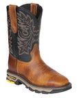 El General Men's Leather Work Boots - Made In Mexico - Redwood Brown 45811