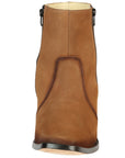 El Besserro Men's Leather Ankle Boot with Double Zipper - Made in Mexico - Nubuck Tan 45830