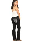 Girls Centenario Premium Bootcut Jeans - Black Denim 45835