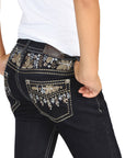 Girls Centenario Premium Bootcut Jeans - Dark Blue Denim 45839