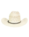 El General 20X Palm Straw Western Hat — Unisex Bangora Ringers