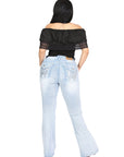 Women's Centenario Bootcut Denim Jeans- Light Blue 45906