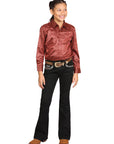 Girls Centenario Premium Bootcut Jeans - Black Denim 45907