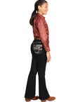 Girls Centenario Premium Bootcut Jeans - Black Denim 45907