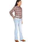 Girls Centenario Premium Bootcut Jeans - Light Blue Denim 45910