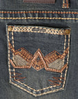Boys Centenario Premium Bootcut Jeans - Tinted Green Denim 45911