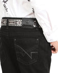 Boys Centenario Premium Bootcut Jeans - Black Denim 45913