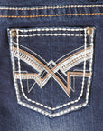 Boys Centenario Premium Bootcut Jeans - Dark Blue Denim 45914