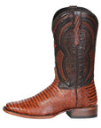 Men's El General Western Boot Lizard Print Leather - Cognac 45930