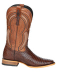 Men's El General Western Boot Lizard Print Leather - Brown 45931