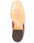 Women's El General Western Boot Crack Leather- Red 45932