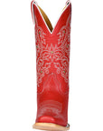 Women's El General Western Boot Crack Leather- Red 45932