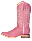 Women's El General Western Boot Crack Leather- Pink 45933
