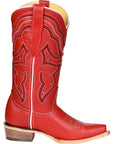 Women's El General Cowboy Boot Crack Leather- Red 45937