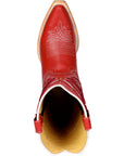 Women's El General Cowboy Boot Crack Leather- Red 45937