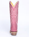 El General Women's Snip Toe Leather Cowboy Boot - Made in Mexico - Pink 45938