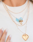 Ocean Pearl Beading Multilayer Necklace