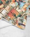 Colores De Mexico Pictures of the Southwest 60" x 80" Throw Blanket Made In America
