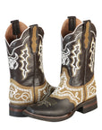 El General Rodeo Boot — Crazy Brown with Embroidery