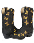 El General Womens Rodeo Boot — Nubuck Black