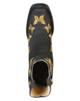 El General Womens Rodeo Boot — Nubuck Black