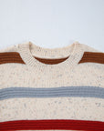 Vivienne Shoulder Heathered Knit Sweater