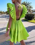 Ruffle Hem Spring Dress