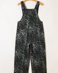 Leopard Adjustable Strap Cropped Overalls