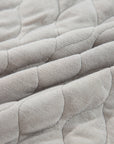 Plus Size Solid Quilted Quarter Zip Hoodie