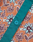 Alia Floral Contrast Collared Shirt