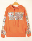 Myrassa Side Slit Drawstring Hoodie